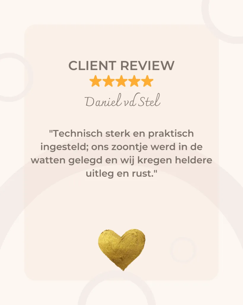 Kopie van Kopie van Kopie van Kopie van Kopie van Beige Simple Client Review Instagram Post (Portrait)